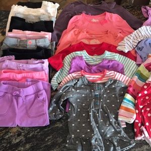 Assortment of 12-18 month baby girls clothes